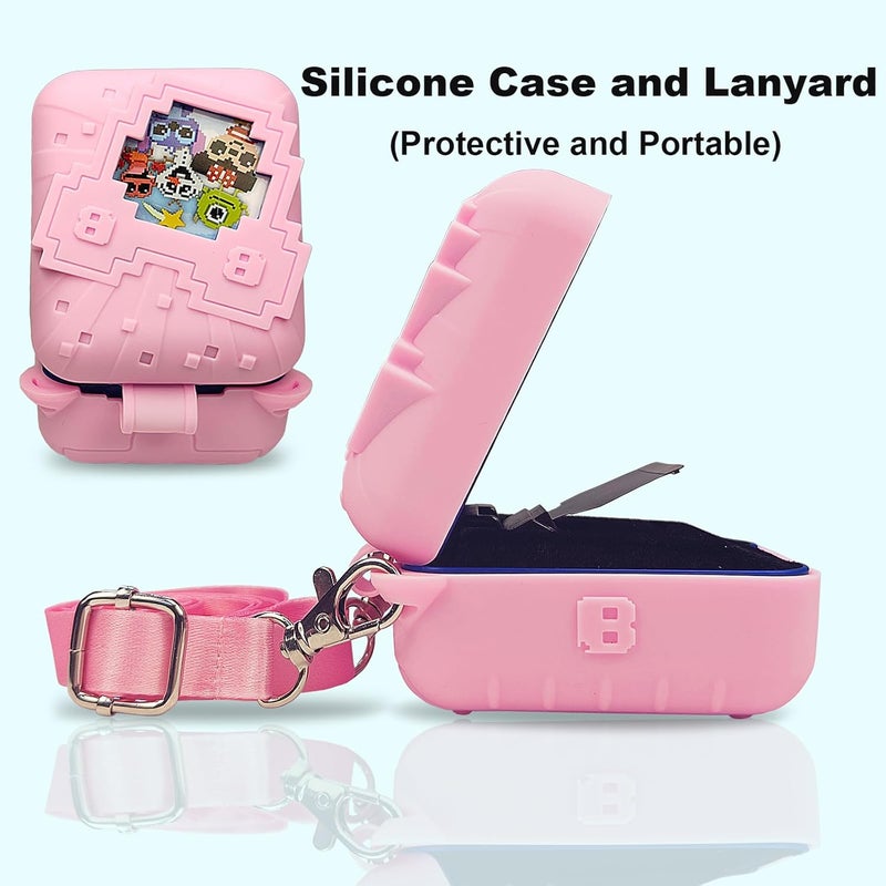 JCHPINE Silicone Cover Case for Bitzee Disney Interactive Digital Pet and Case, Protective Skin Sleeve for Bitzee Disney Virtual Electronic Pets (Pink) - Image 5